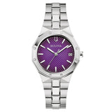 Bulova Classic Prestige Purple Dial Stainless Steel Women's Watch (96M168)