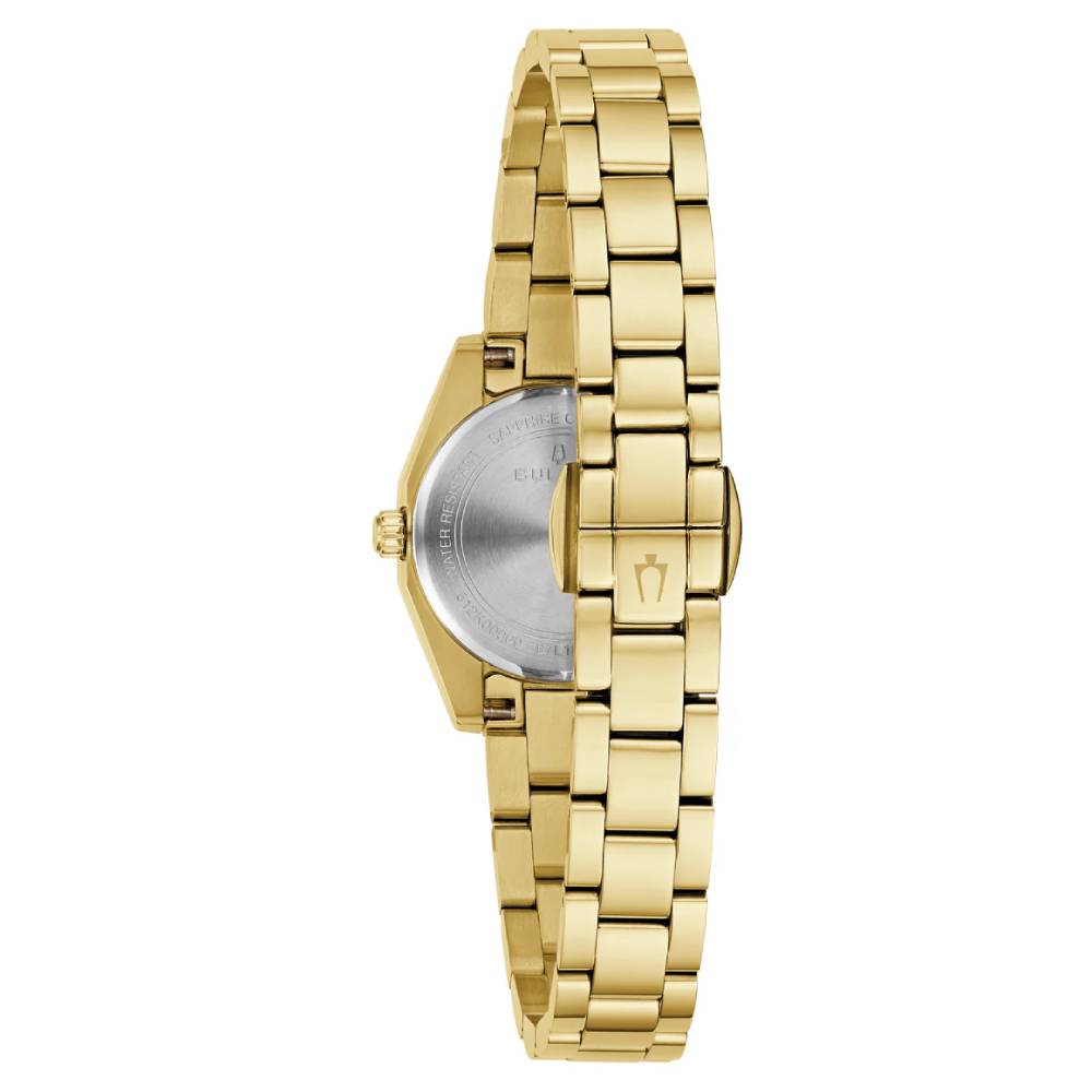 Bulova Classic Surveyor Mini Pink Dial Stainless Steel Women’s Watch (97L187)