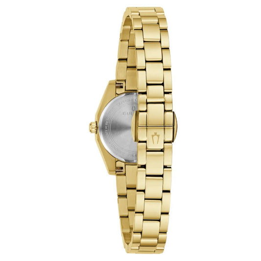 Bulova Classic Surveyor Mini Pink Dial Stainless Steel Women’s Watch (97L187)