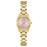 Bulova Classic Surveyor Mini Pink Dial Stainless Steel Women’s Watch (97L187)