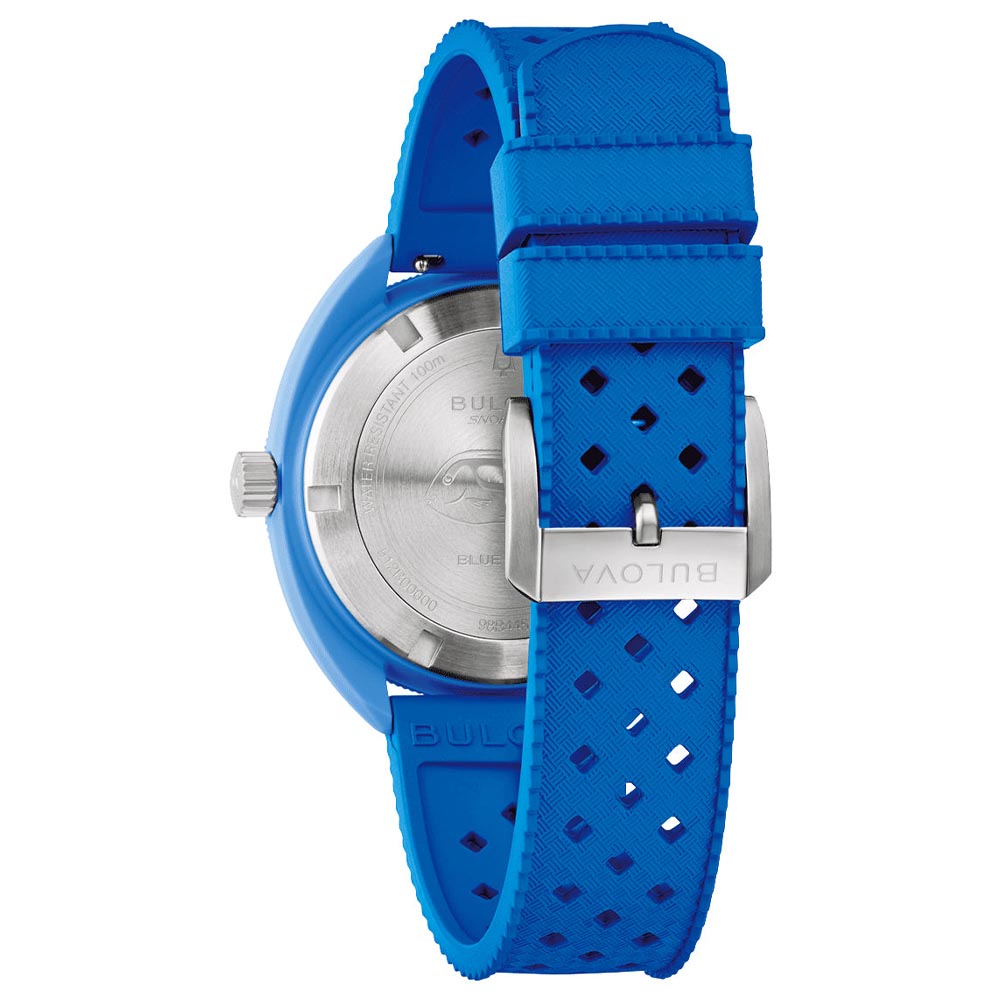 Bulova Snorkel Blue Tang Fish Blue Dial Men's Watch (98B445)