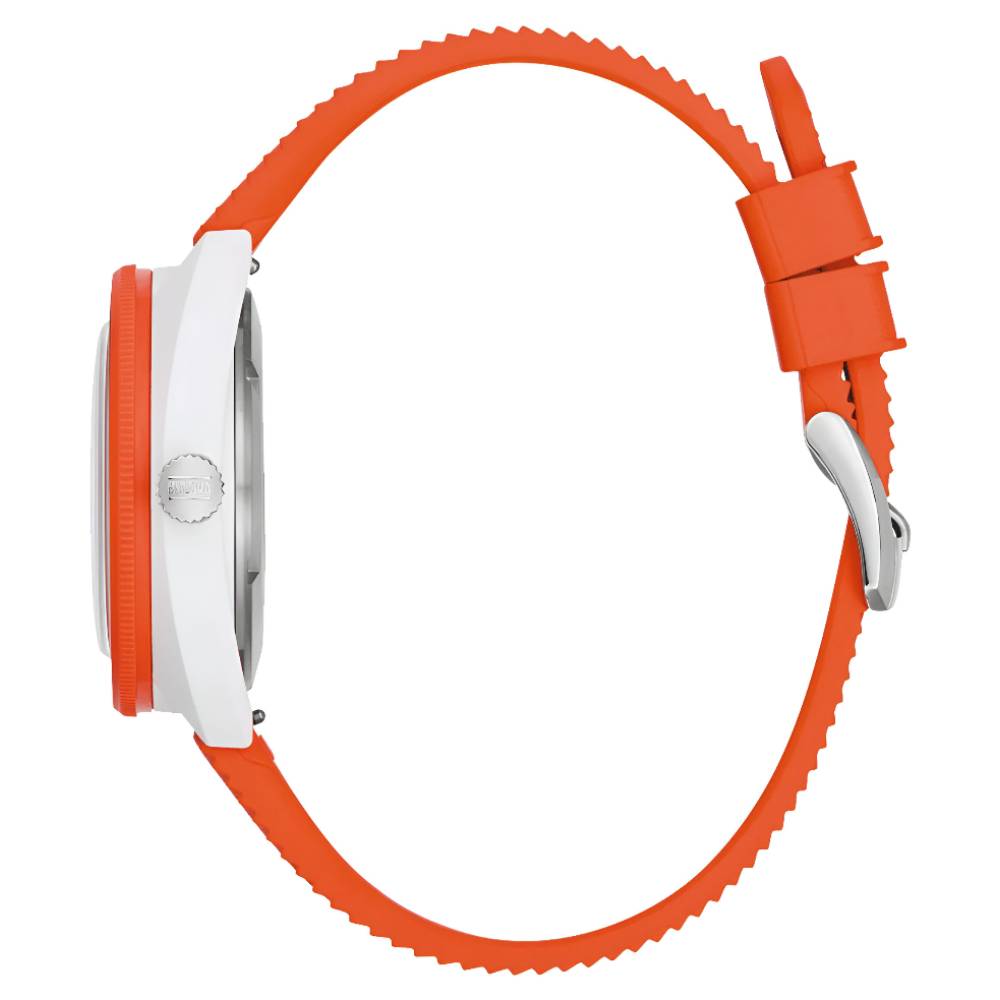 Bulova Snorkel Clownfish White Dial Rubber Strap Men's Watch (98B448)