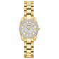 Bulova Crystal Stainless Steel Mother of Pearl Dial Women's Watch & Bracelet (98X137)