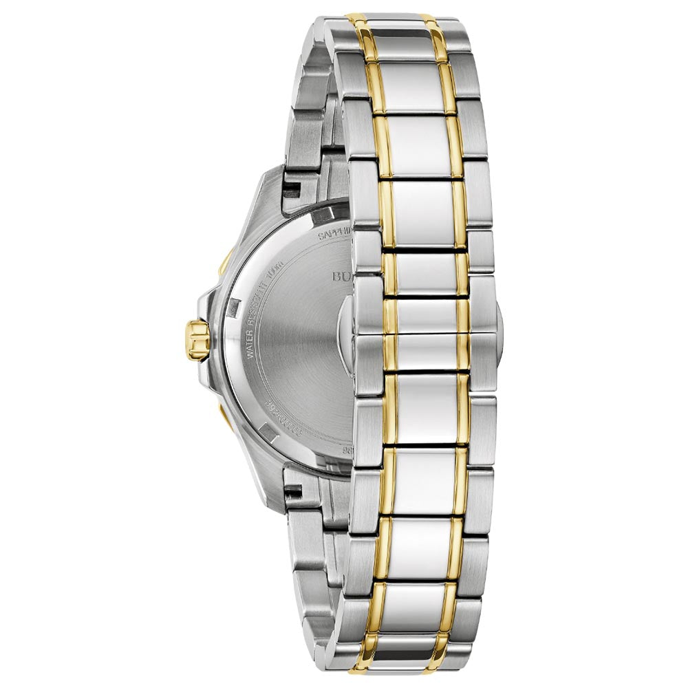 Bulova Marine Star Diamond Two Tone Women's Watch (98P227)