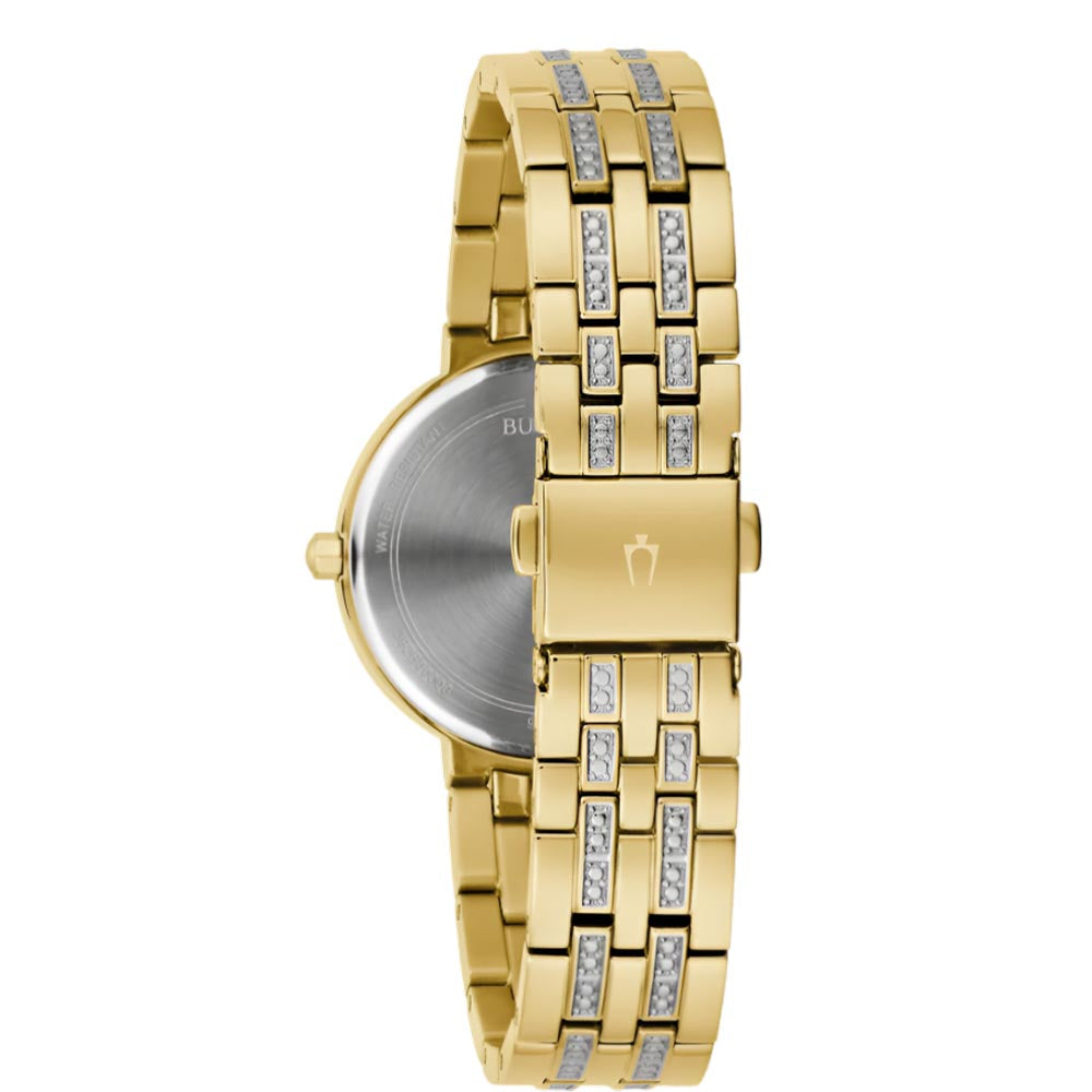 Bulova Classic Elegant Stainless Steel Crystal Box Set Women’s Watch (98X138)