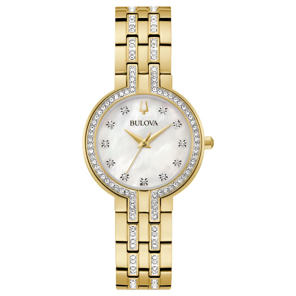 Bulova Classic Elegant Stainless Steel Crystal Box Set Women’s Watch (98X138)