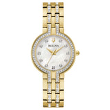 Bulova Classic Elegant Stainless Steel Crystal Box Set Women’s Watch (98X138)