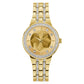Bulova Ladies Gold Tone Stainless Steel Champagne Dial Watch [97L176]