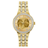 Bulova Ladies Gold Tone Stainless Steel Champagne Dial Watch [97L176]