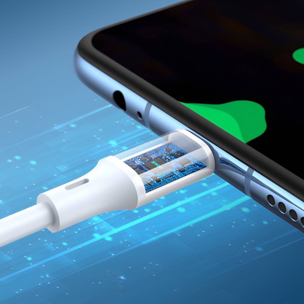 Bwoo 3A Durable ABS Molded USB-A to Type-C Data Cable (1M) (X281) (White)