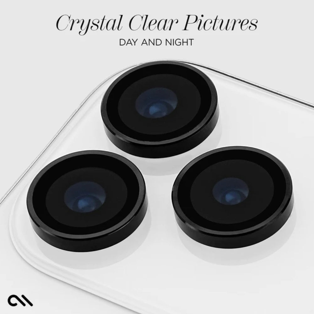 Case-Mate Aluminium Ring Lens Protector (Suits iPhone 17 Pro/ 17 Pro Max) - Black