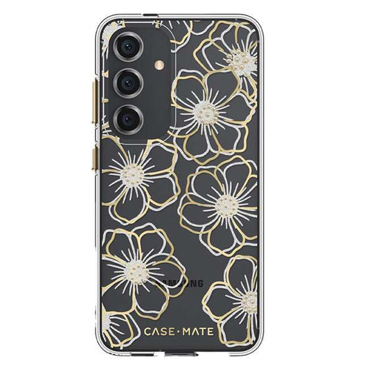 Case-Mate Floral Gems Case (Suits Galaxy S24 Plus) - Gold