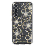 Case-Mate Floral Gems Case (Suits Galaxy S24 Plus) - Gold