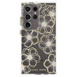 Case-Mate Floral Gems Case (Suits Galaxy S24 Ultra) - Gold