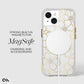 Case-Mate Floral Gems MagSafe Case (Suits iPhone 15) - Gold / Clear