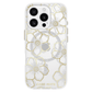 Case-Mate Floral Gems MagSafe Case (Suits iPhone 16 Pro) - Gold