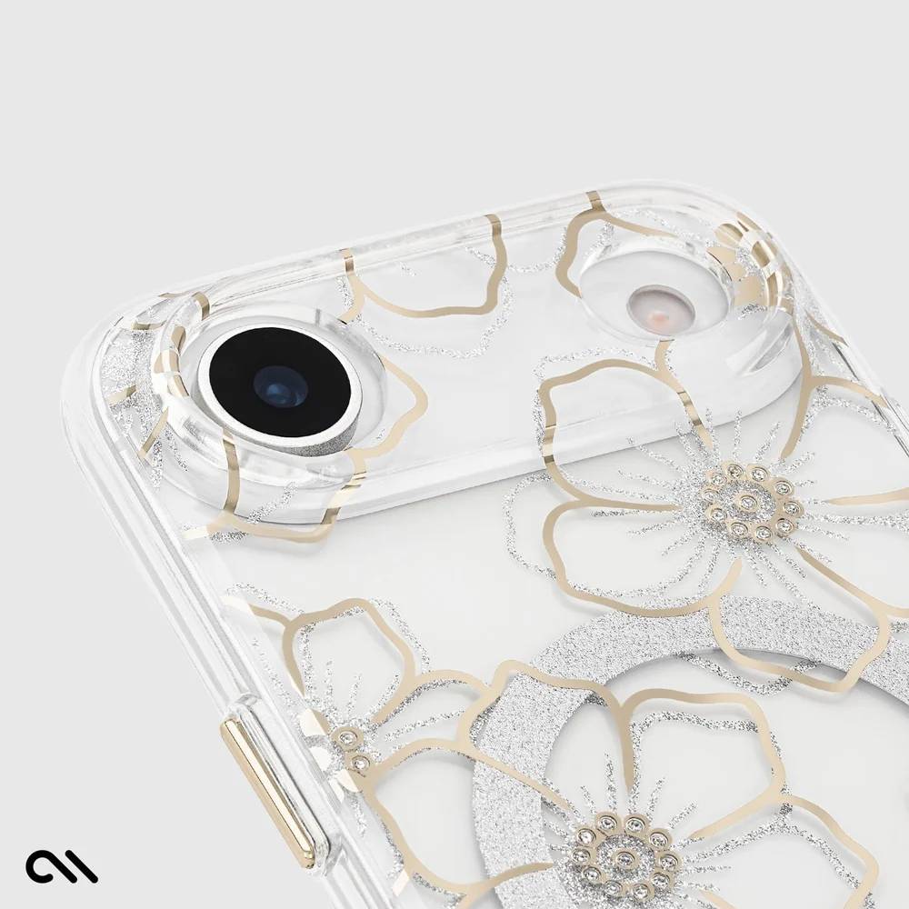 Case-Mate Floral Gems MagSafe Case (Suits iPhone 17 Air) - Gold