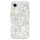 Case-Mate Floral Gems MagSafe Case (Suits iPhone 17 Air) - Gold