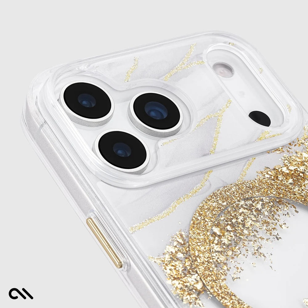 Case-Mate Karat Granite MagSafe Case (Suits iPhone 17 Pro Max) - Gold