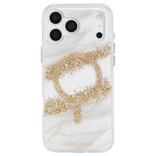 Case-Mate Karat Granite MagSafe Case (Suits iPhone 17 Pro Max) - Gold