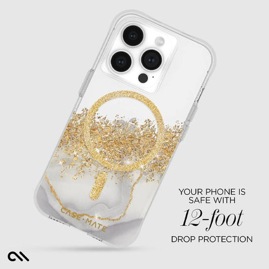 Case-Mate Karat MagSafe Case (Suits iPhone 15 Pro) - Marble