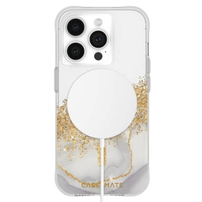 Case-Mate Karat Marble MagSafe Case (Suits iPhone 14 Pro)