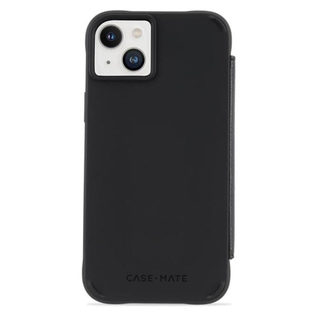 Case-Mate Leather Wallet MagSafe Case (Suits iPhone 14 Plus) - Black