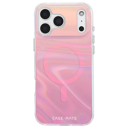 Case-Mate Peach Bubble MagSafe Case (Suits iPhone 17 Pro Max) - Iridescent