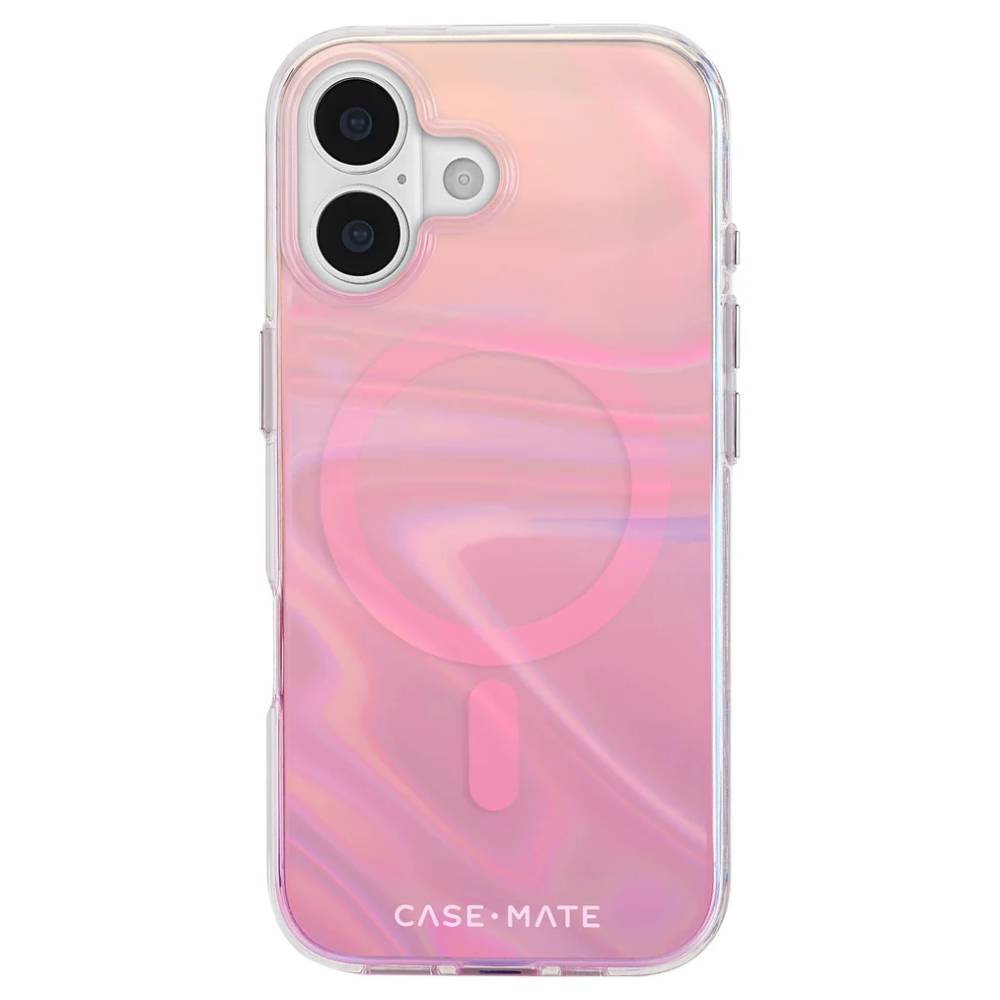 Case-Mate Peach Bubble MagSafe Case (Suits iPhone 17) - Iridescent