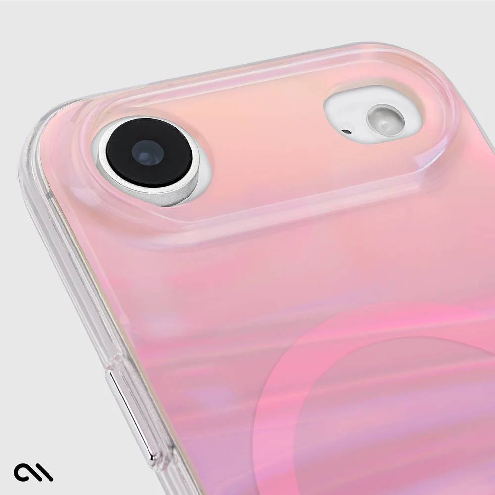 Case-Mate Peach Bubble MagSafe Case (Suits iPhone 17 Air) - Iridescent