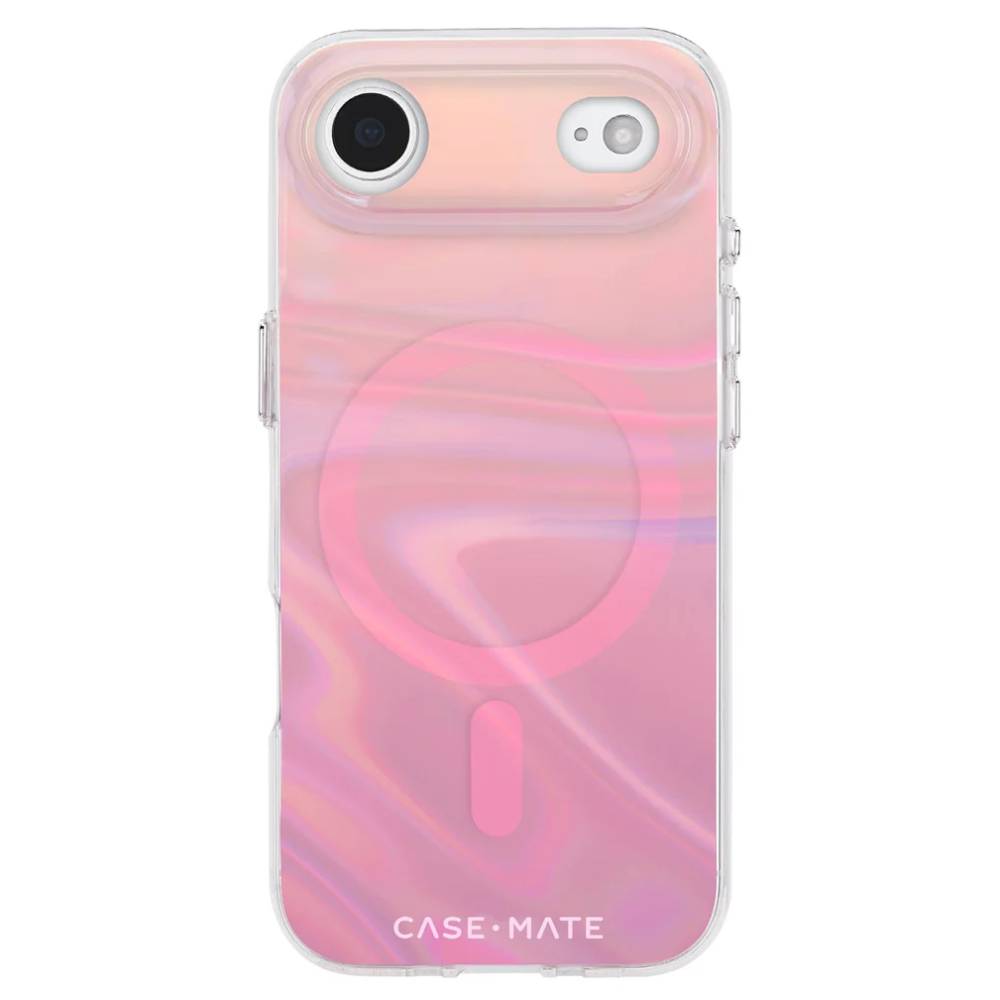 Case-Mate Peach Bubble MagSafe Case (Suits iPhone 17 Air) - Iridescent