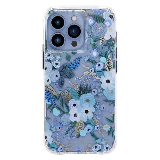 Case-Mate MagSafe Rifle Paper Case (Suits iPhone 14 Plus) - Garden Party Blue