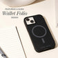 Case-Mate Wallet Folio MagSafe Case (Suits iPhone 15 Plus) - Black