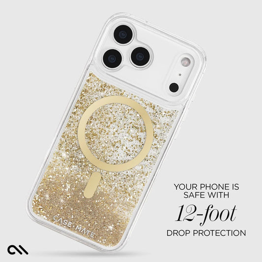 Case-Mate Waterfall MagSafe Case (Suits iPhone 17 Pro Max) - Gold