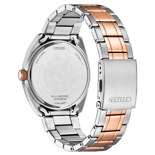 Citizen Quartz Black Dial Two-Tone Men's Watch (BI5104-57E)