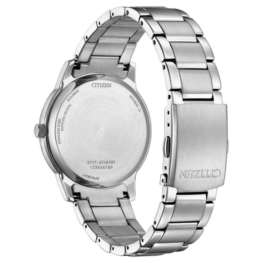 Citizen Eco-Drive Dress Black Dial Stainless Steel Men's Watch (BM6978-93E)