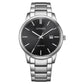 Citizen Eco-Drive Dress Black Dial Stainless Steel Men's Watch (BM6978-93E)