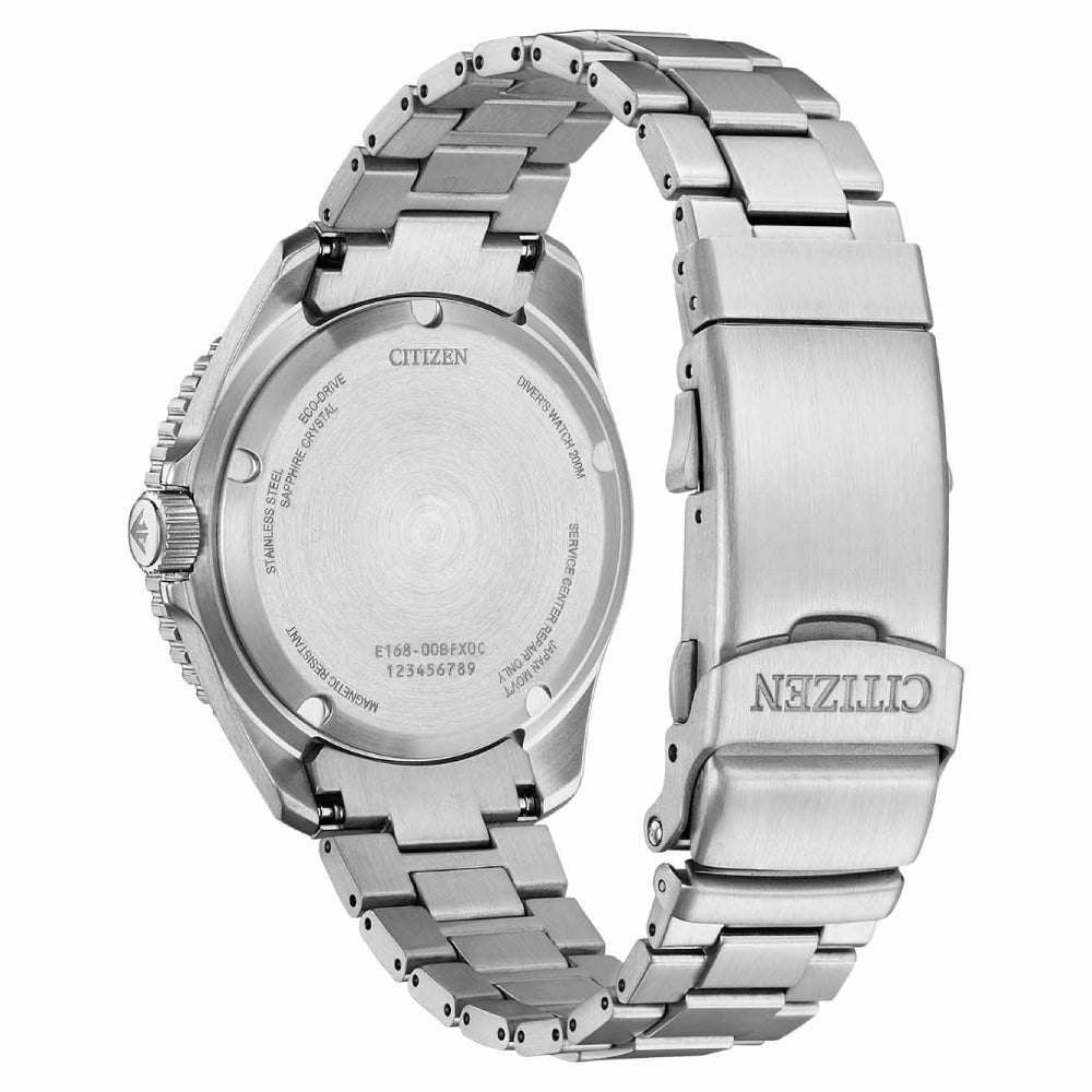 Citizen Promaster Marine Eco-Drive Silver Green Dial Men's Watch (BN0269-50W)
