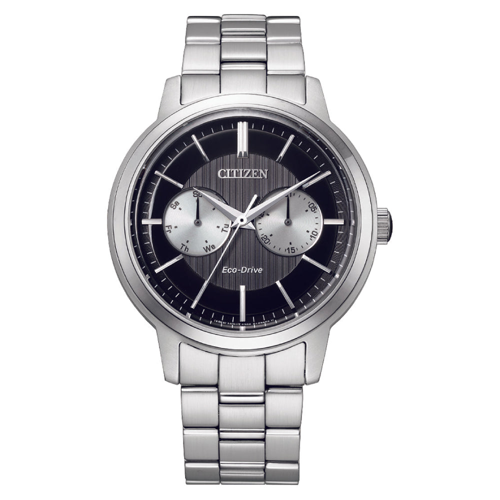 Citizen Eco-Drive Black Dial Stainless Steel Men's Watches (BU4030-91E)
