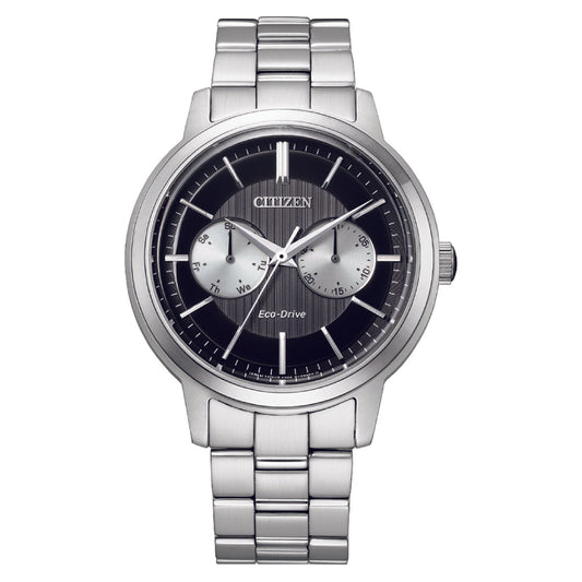 Citizen Eco-Drive Black Dial Stainless Steel Men's Watches (BU4030-91E)