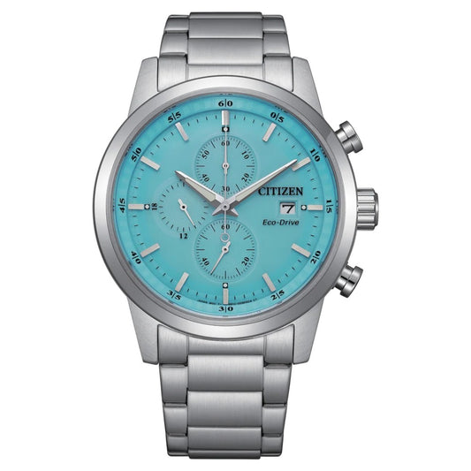 Citizen Chronograph Eco-Drive Blue Dial Men's Watches (CA0748-80L)