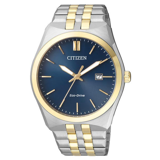 Citizen Eco-Drive Blue Dial Stainless Steel Dress Men's Watch (BM7334-66L)