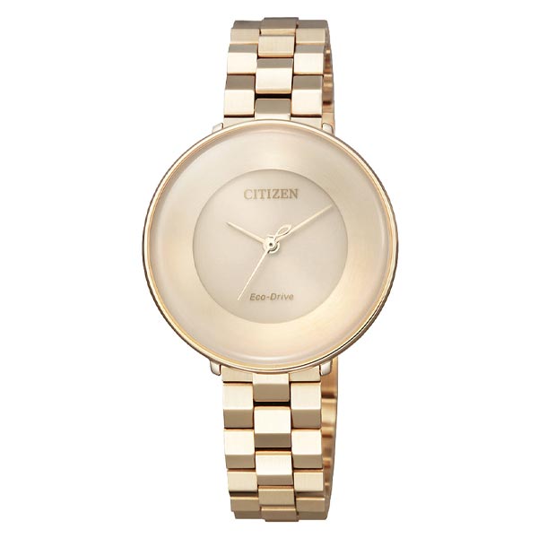 Citizen Dress Rose-Gold Dial Stainless Steel Women’s Watches (EM0603-89X)