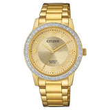 Citizen Classic Quartz Gold-Tone Stainless Steel Women’s Watch (EL3092-86P)