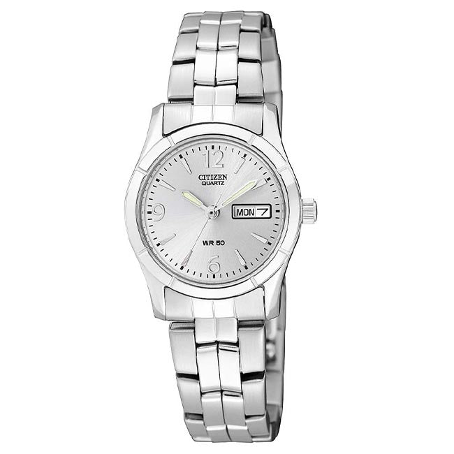 Citizen Quartz Analog Silver Dial Women's Watch (EQ0540-57A)