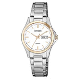 Citizen Analog Rose Gold Color Dial Women's Watch (EQ0596-87A)