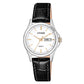 Citizen Black Leather Stainless Steel Women's Watch (EQ0599-11A)