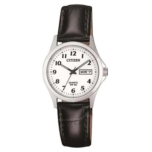 Citizen White Dial Stainless Steel Dress Women's Watch (EQ2000-02A)