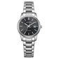 Citizen Eco-Drive Dress Black Dial Stainless Steel Women's Watch (EW2318-90E)