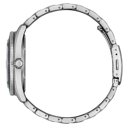 Citizen Eco-Drive Green Dial Stainless Steel Dress Men's Watch (AW1768-80X)